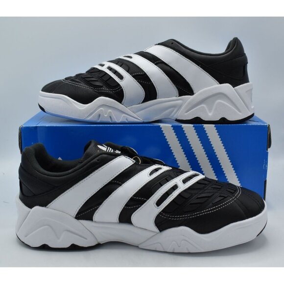 Adidas Mens Size 13 Predator XLG Core Black Leather Basketball Sneakers Shoes - Picture 9 of 12